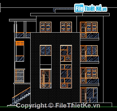 kiến trúc 4 tầng,kết cấu khách sạn,bản vẽ kết cấu 4 tầng,khách sạn 4 tầng,bản vẽ cad 4 tầng,hạng mục kiến trúc 4 tầng